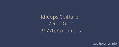 Khéops Coiffure