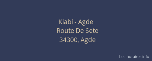 Kiabi - Agde