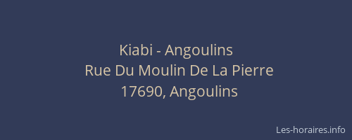 Kiabi - Angoulins