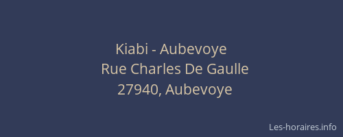 Kiabi - Aubevoye