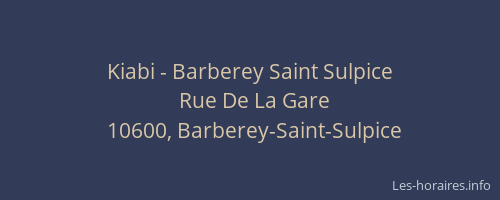 Kiabi - Barberey Saint Sulpice