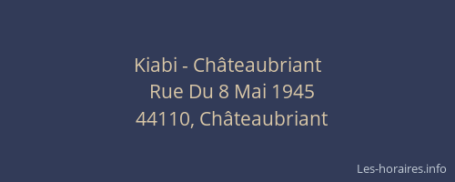 Kiabi - Châteaubriant