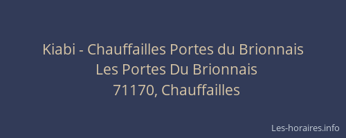 Kiabi - Chauffailles Portes du Brionnais