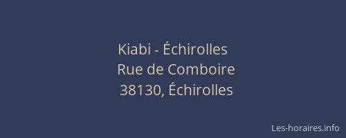 Kiabi - &Eacute;chirolles