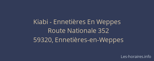 Kiabi - Ennetières En Weppes