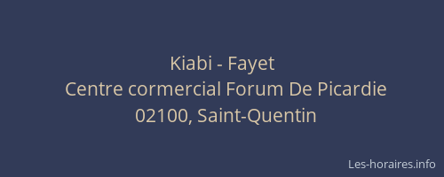Kiabi - Fayet