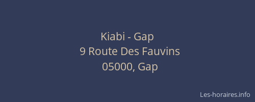 Kiabi - Gap