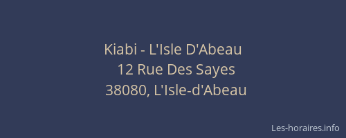 Kiabi - L'Isle D'Abeau