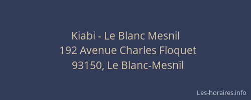 Kiabi - Le Blanc Mesnil