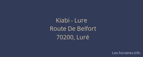 Kiabi - Lure