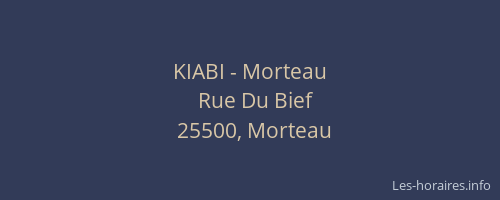 KIABI - Morteau