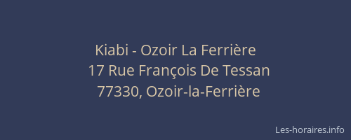 Kiabi - Ozoir La Ferrière