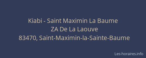 Kiabi - Saint Maximin La Baume