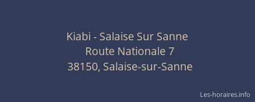 Kiabi - Salaise Sur Sanne