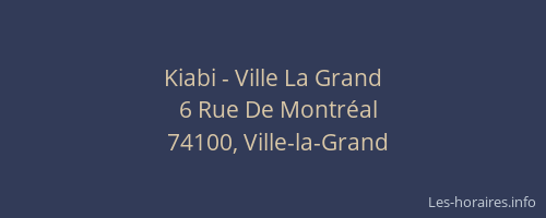 Kiabi - Ville La Grand