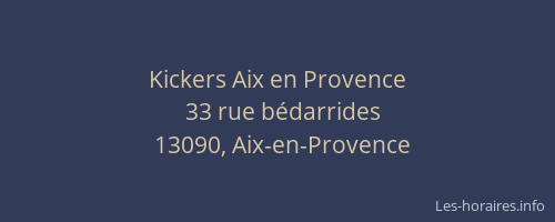 Kickers Aix en Provence