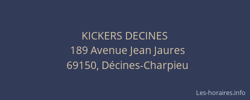 KICKERS DECINES