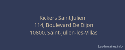 Kickers Saint Julien