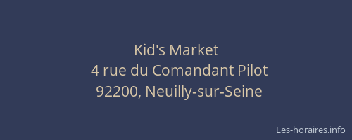 Kid's Market