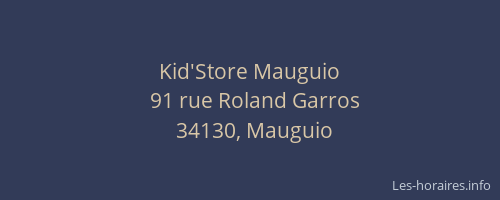 Kid'Store Mauguio