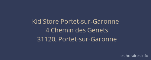 Kid'Store Portet-sur-Garonne