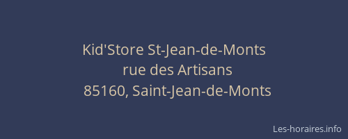 Kid'Store St-Jean-de-Monts