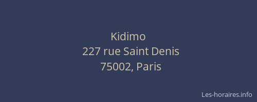 Kidimo