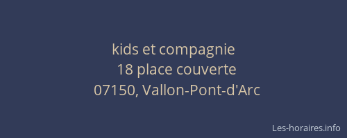 kids et compagnie