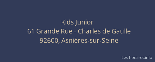 Kids Junior