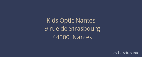 Kids Optic Nantes