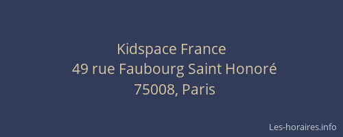 Kidspace France