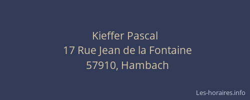 Kieffer Pascal