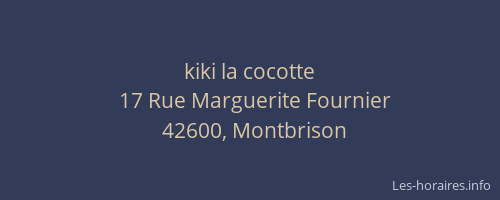 kiki la cocotte