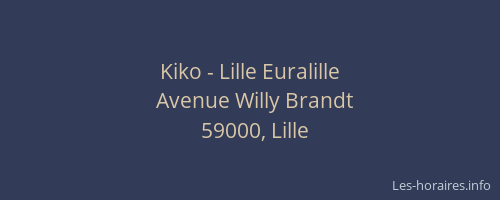 Kiko - Lille Euralille