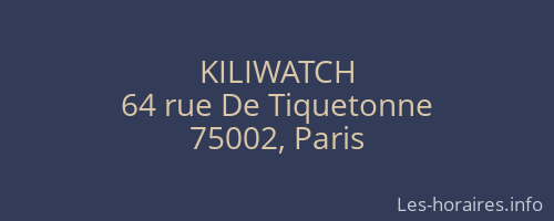 KILIWATCH