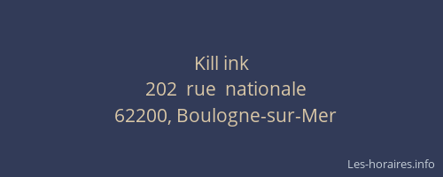Kill ink