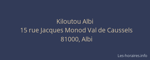 Kiloutou Albi