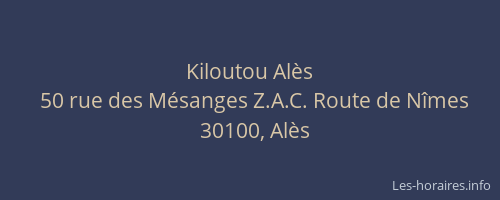 Kiloutou Al&egrave;s