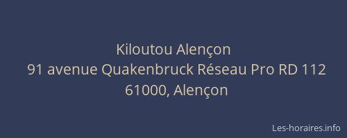 Kiloutou Alençon