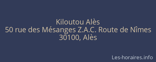 Kiloutou Alès