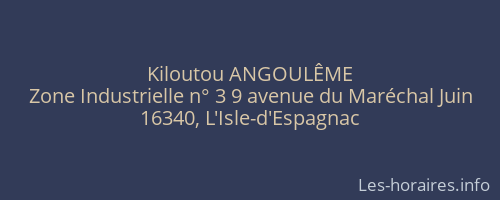 Kiloutou ANGOULÊME
