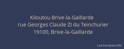 Kiloutou Brive-la-Gaillarde