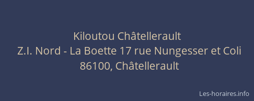 Kiloutou Châtellerault