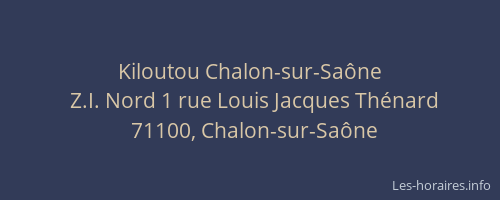 Kiloutou Chalon-sur-Saône
