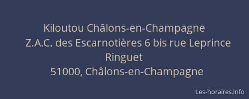 Kiloutou Châlons-en-Champagne