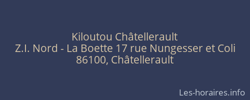 Kiloutou Châtellerault