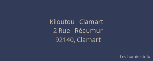 Kiloutou   Clamart