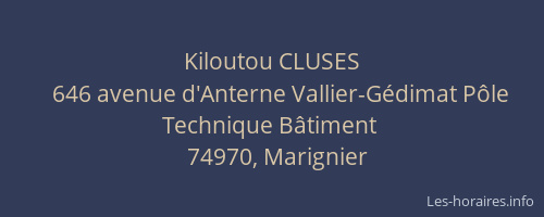 Kiloutou CLUSES