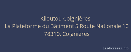 Kiloutou Coignières