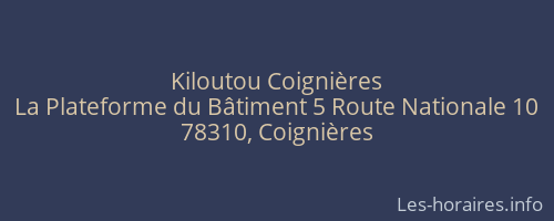 Kiloutou Coignières